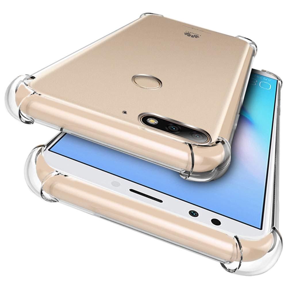 Transparent Soft TPU Shockproof Drop Protection Case Cover for Huawei Y9 2018