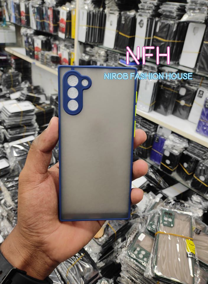 Samsung Galaxy Note 10 / Note 10 5G - Matte Camera Protective Shockproof and Smoky Transparent Trendy Stylish Back Cover Case