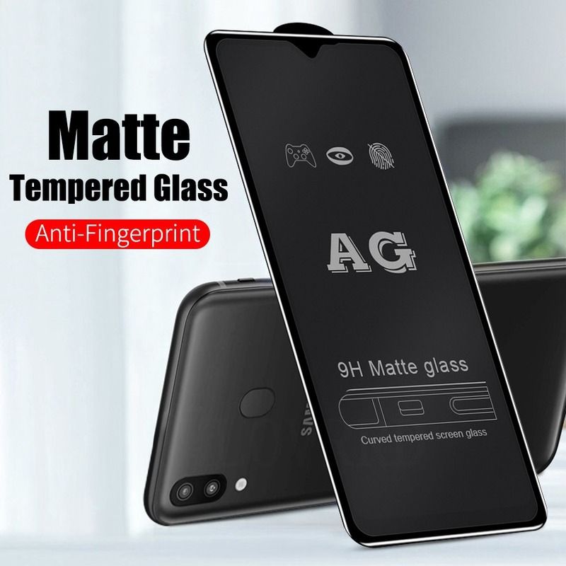 Samsung Galaxy A20s PREMIUM 9D AG MATTE Tempered Glass Screen Protector (FULL DISPLAY COVERED)