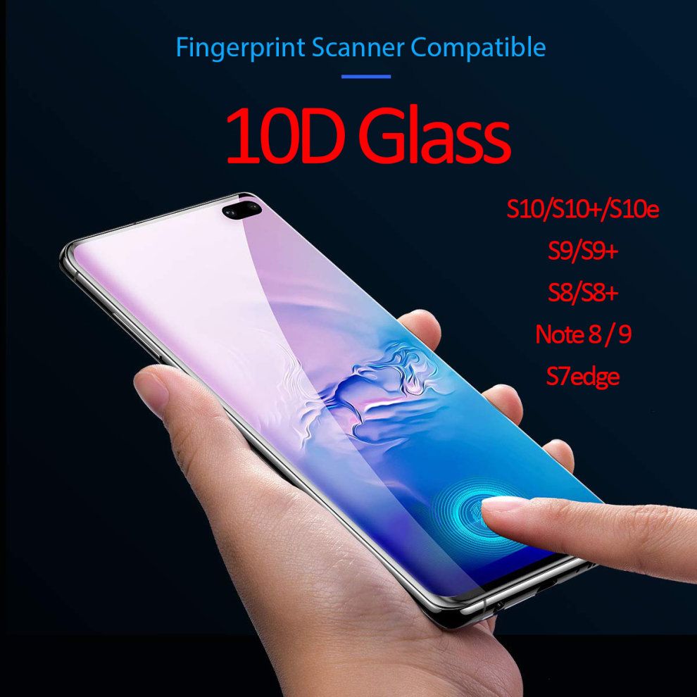 Samsung Galaxy S9 Plus 10D Curved Tempered Glass Screen Protector - Balac &Transparent