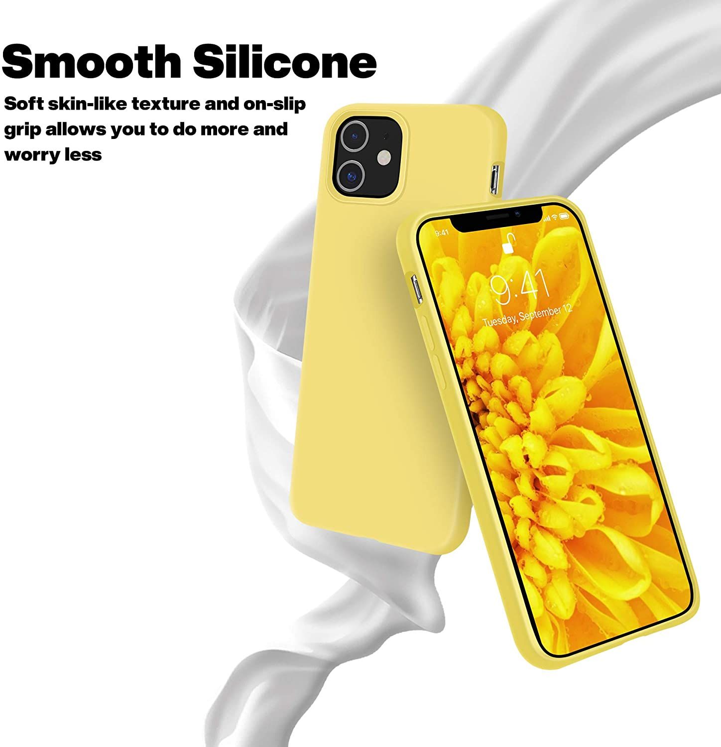 Silicon Case Compatible Silky and Soft Touch Series Premium Soft Liquid Silicone Rubber Full-Body Protective Bumper Case (25 Colors) for iPhone XS MAX