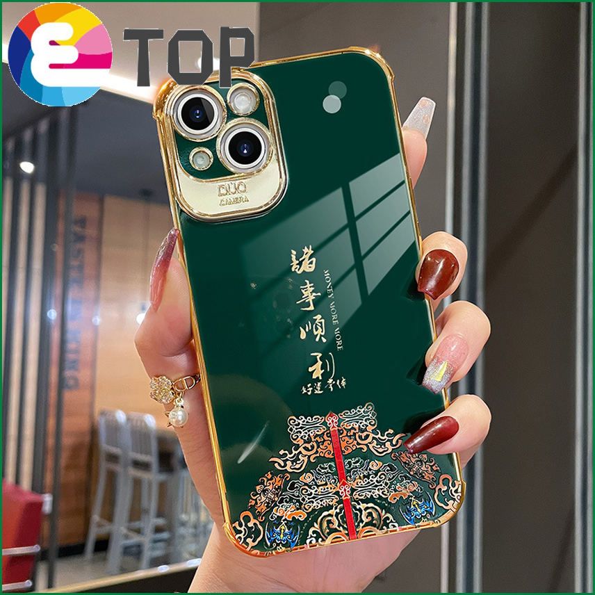 Suitable for Apple 13 mobile phone shell iphone12 silicone soft lens all-inclusive 11promax goddess Chinese trend
