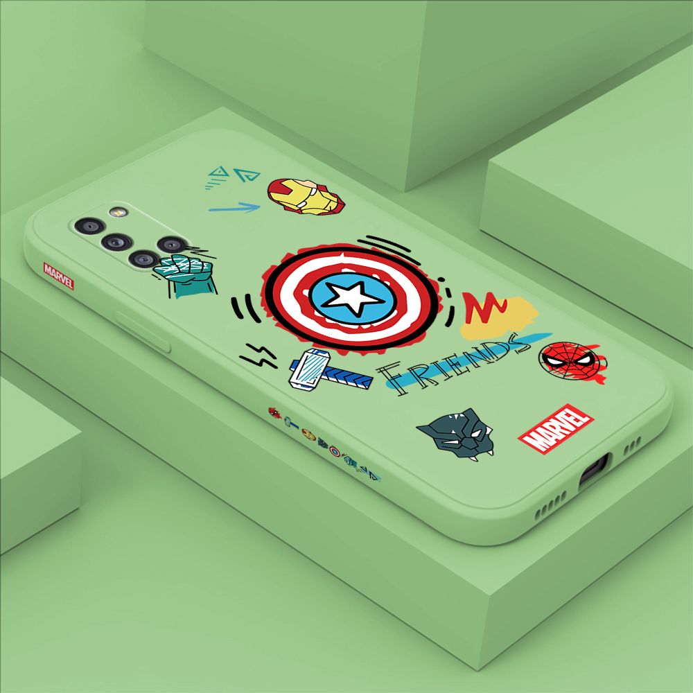 ZeroQiQi for Samsung A31 Case Cartoon Anime Icon Phone Cover Soft Full Lens Protection Casing Ultra Thin Soft Liquid Silicone Phone Cases
