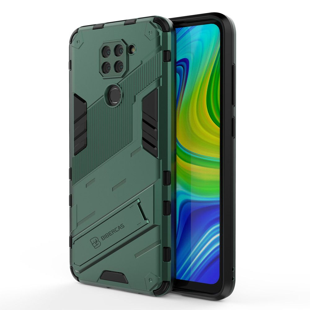 For Xiaomi Redmi Note9 Case Camera Protection Back Cover Bumper with Kickstand Phone Stand Hardcase