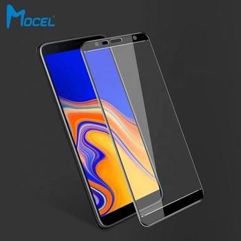 Samsung J4 Plus Camera Hole 11D Tempered Glass Screen Protector -Black