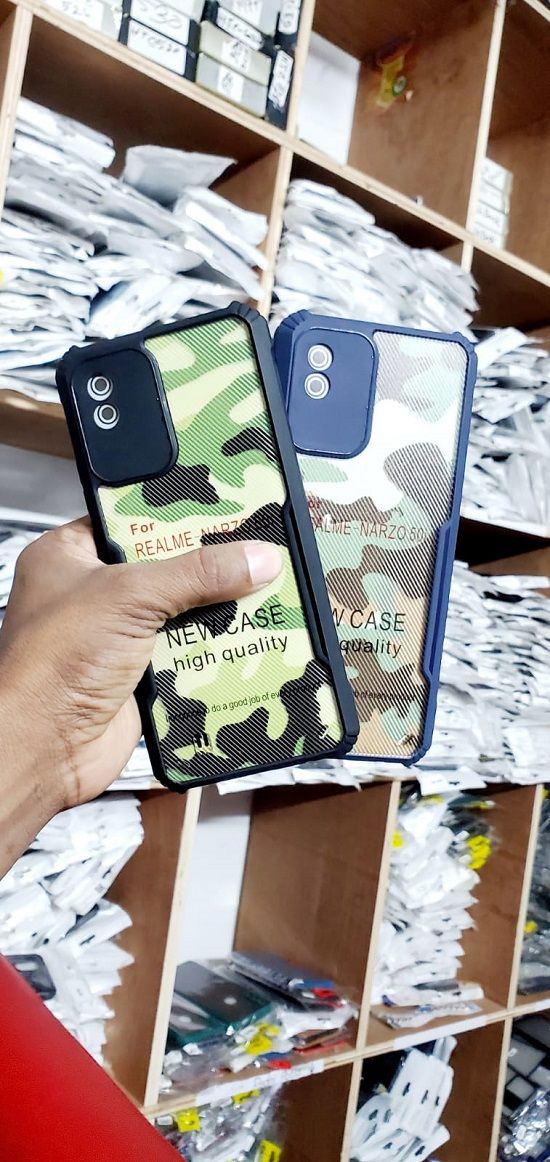 For Realme Narzo 50i Rzants Slim Crystal Clear Cover Camera Protection Back Cover