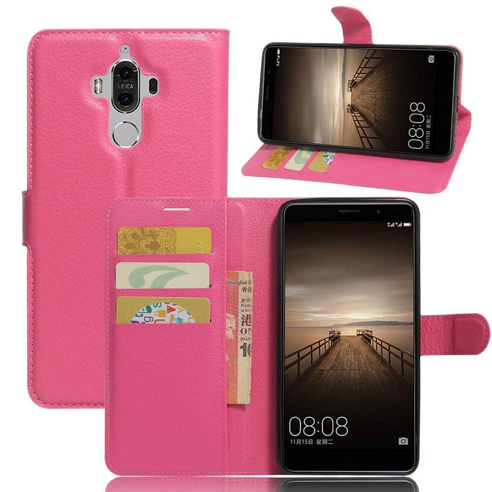 PU Leather Cover For Huawei Mate 9 Case Flip Magnetic Closure Stand Wallet Phone Casing