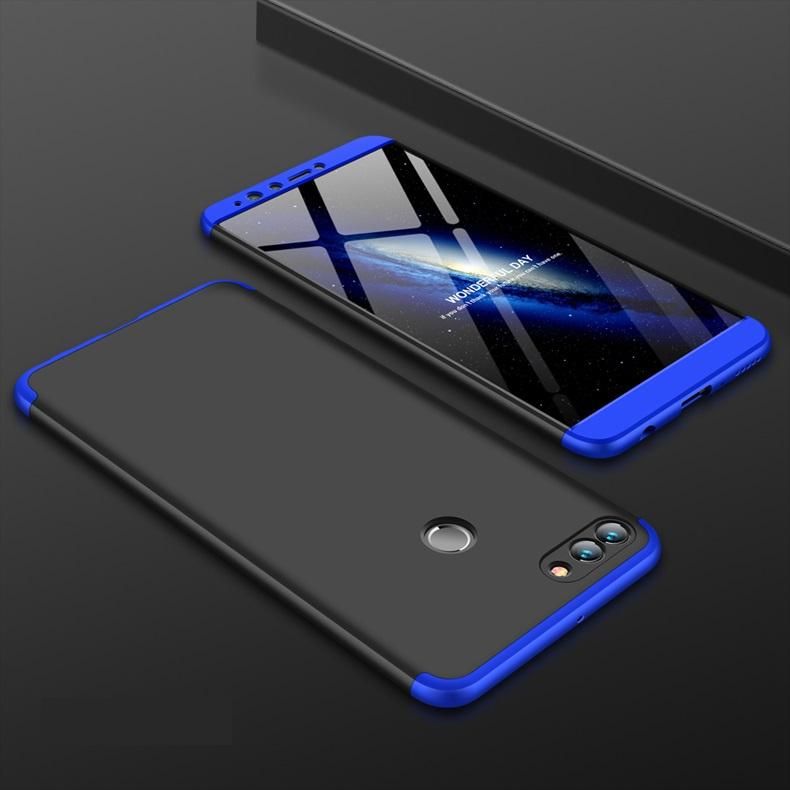 Huawei Y9 (2018) 360 Degree GKK Phone Back Cover - Black and Blue