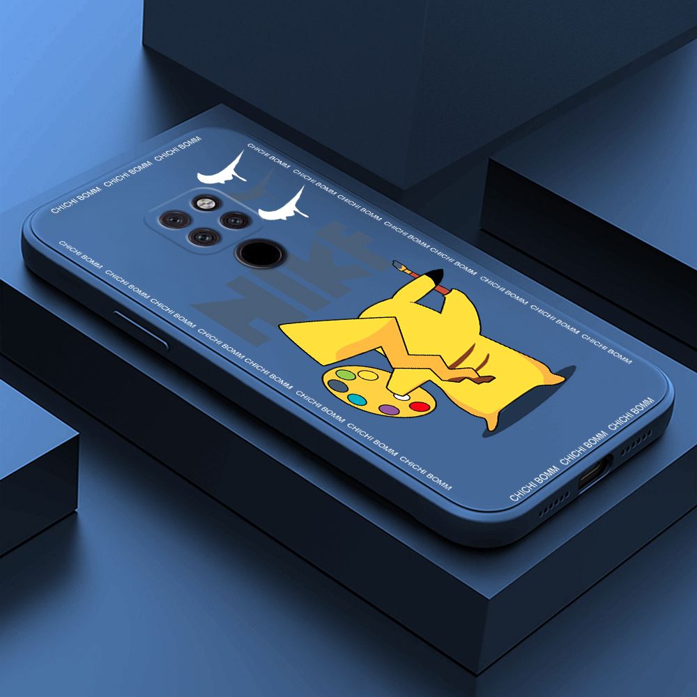 Hontinga for Huawei Mate20 Case Fashion Cartoon Animals Phone Case Phone Case Soft Square Edge Silicone Cases Full Lens Cover Shockproof Protection Cover