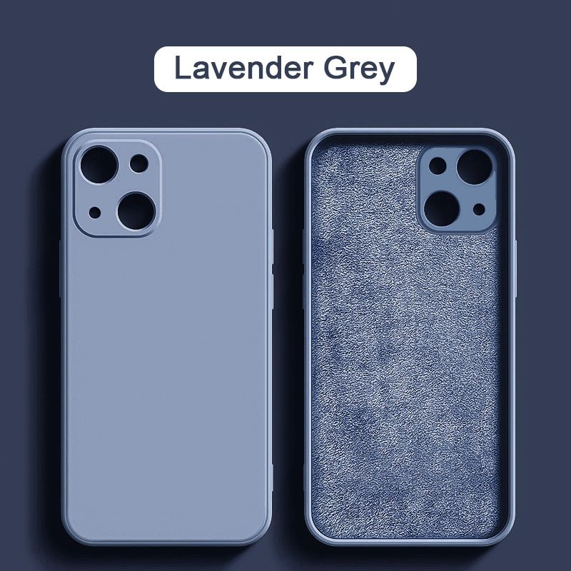 Square Liquid Silicone Phone Case For iPhone 11 12 13 Pro Max Mini XS Max X XR 7 8 Plus SE2 Full Lens Protection Cover