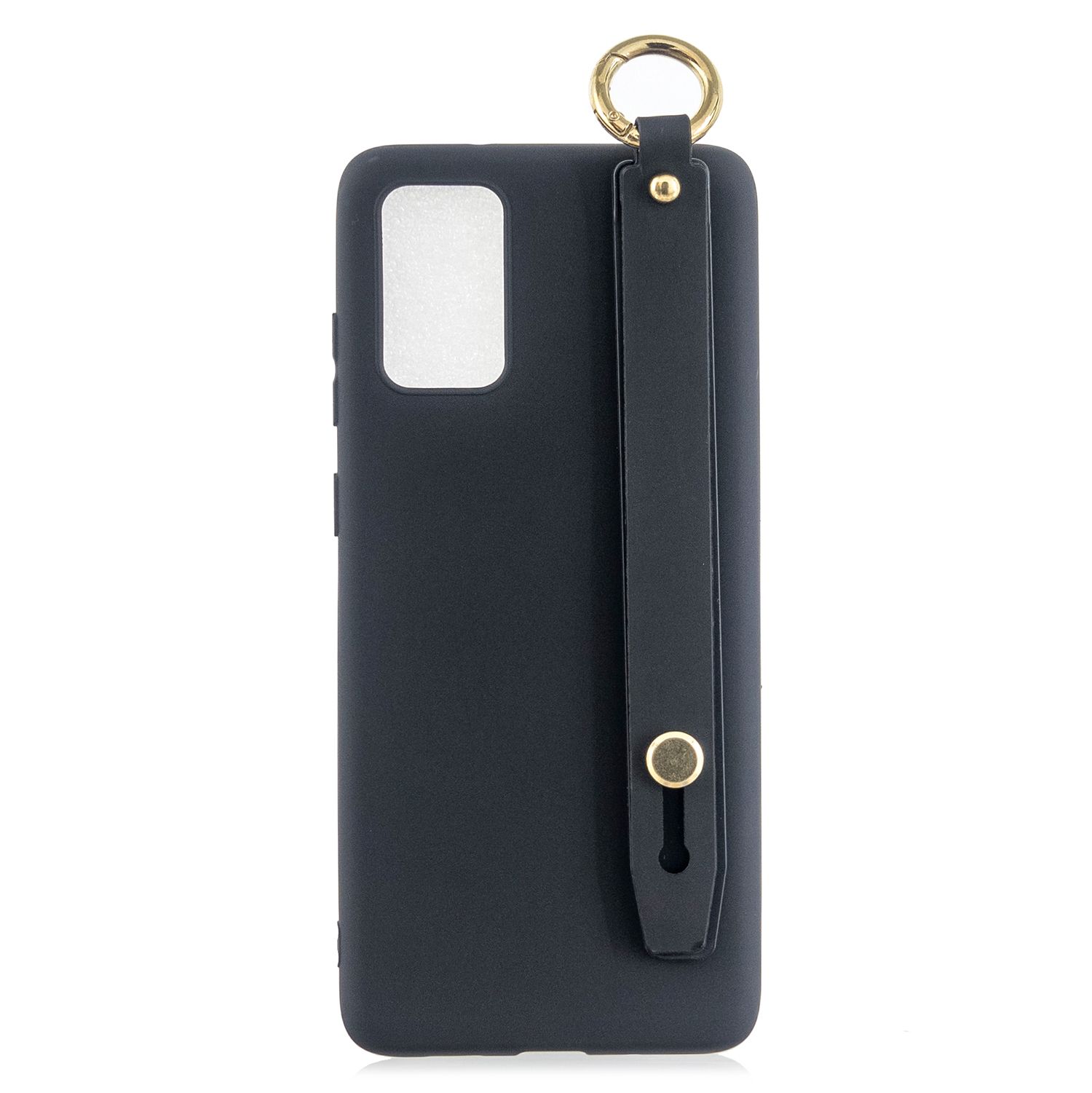 For S20/PLUS/ Mobile Phone Cover Matte PU Shell with Wrist Rope All-round Protection Case Anti-scratch Shockproof Style