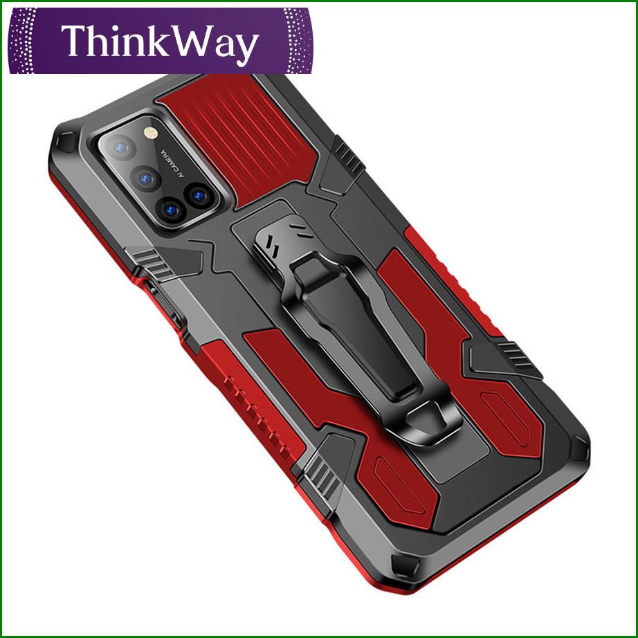 Airbag Drop Case Soft TPU Silicone + Hard Polycarbonate - Non-Slip 360° Drop Protection - With Stand For OPPO A8/A31 & OPPO A52/A72 4G/A92