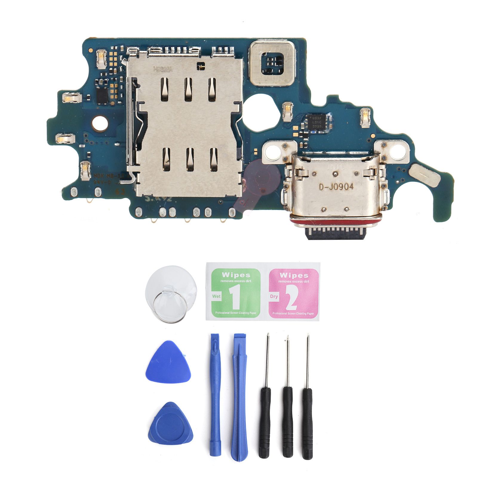 USB Charging Port Flex Cable Dock Board With Tool For Samsung S21+Plus 5G G996B