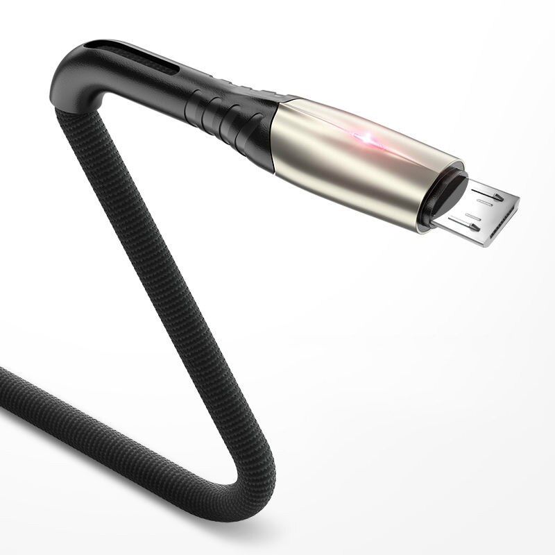 Kebiss 3A USB Micro Cable Fast Charge Data Cable for Xiaomi Huawei Phone Charger USB Charging Cable LED Light Up USB Cable