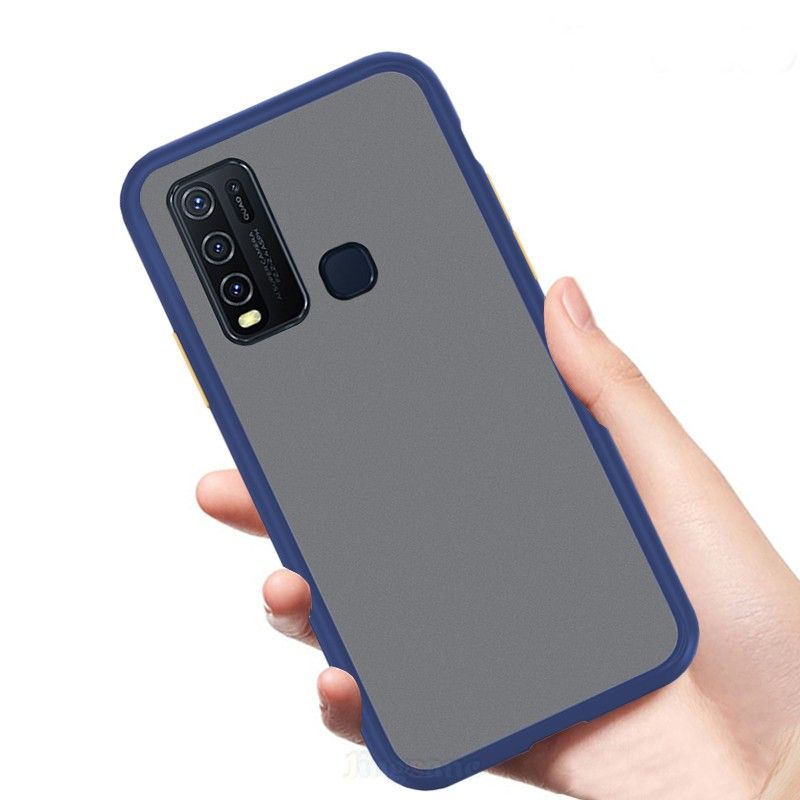 vivo Y50 / vivo Y30 Shockproof matte frosted and smoky transparent phone back Cover