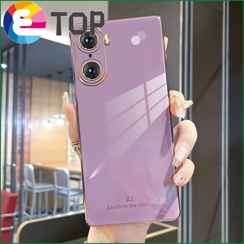 Suitable for glory 60 mobile phone shell huawei60se silicone soft shell all-inclusive protective cover 60pro electroplating shell tide