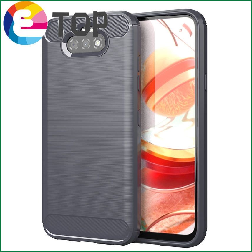 【ETOP】For Redmi 9A Carbon fiber Cover Phone Case Bumper Case Full Protection Shockproof Bumper for Xiaomi Redmi 9A