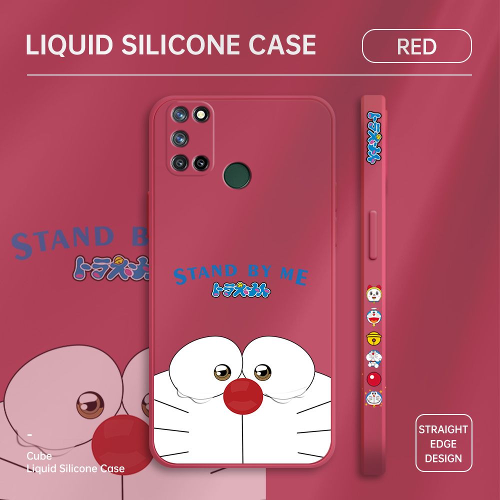 ZeroQiQi for Realme 7I Case Cartoon Weeping Cat Phone Cover Soft Full Lens Protection Casing Ultra Thin Soft Liquid Silicone Phone Cases