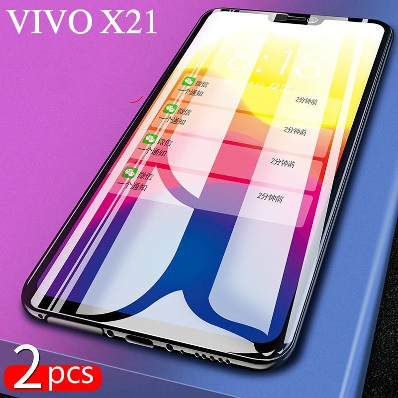 2pcs for Vivo X21 Screen Protection Tempered Glass 2.5D Glass For Vivo X21 Full Protector film