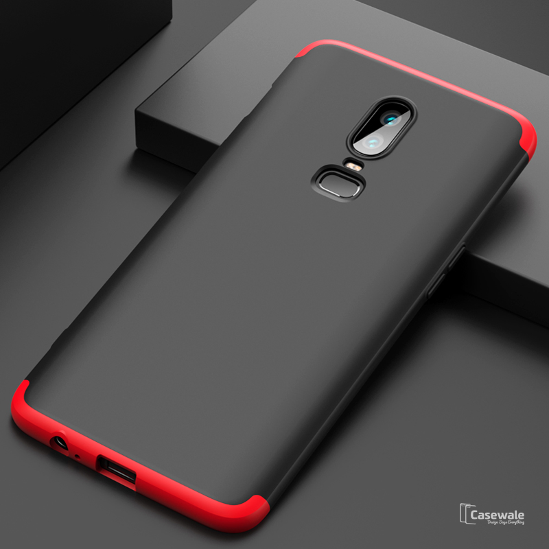 OnePlus 6 Luxury Shockproof 360 Degree Gkk Back Case Cover - Phone - Camera