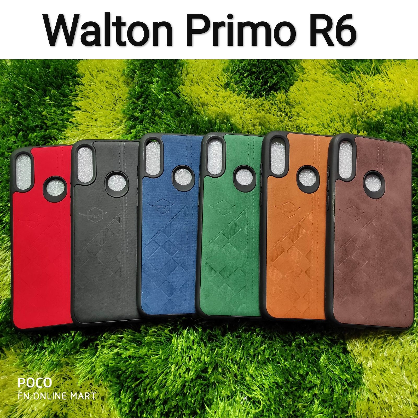 For Walton Primo R6 Leather Textured Back Cover - Phone Back Cover