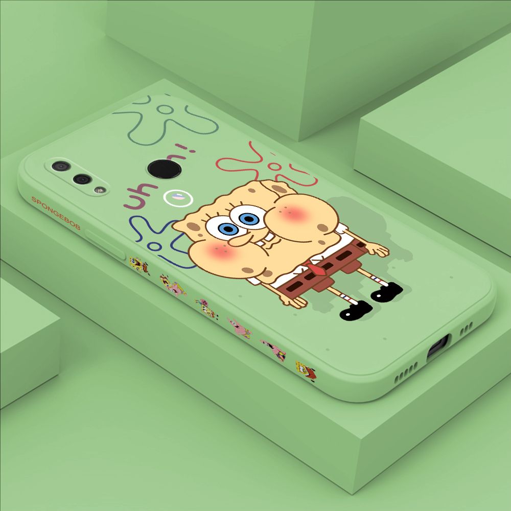 ZeroQiQi for Huawei Y9 2019 Case Cartoon Anime Side Printing Cases Soft Liquid Silicone Phone Cover