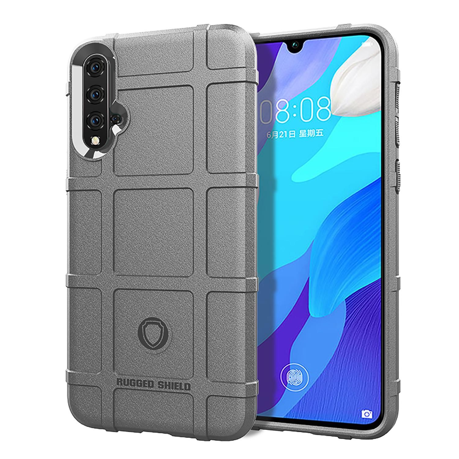 Rugged Shield Silicone Case For Huawei Nova 5 / Nova 5Pro Cases Military Heavy Duty Protect Phone Cover