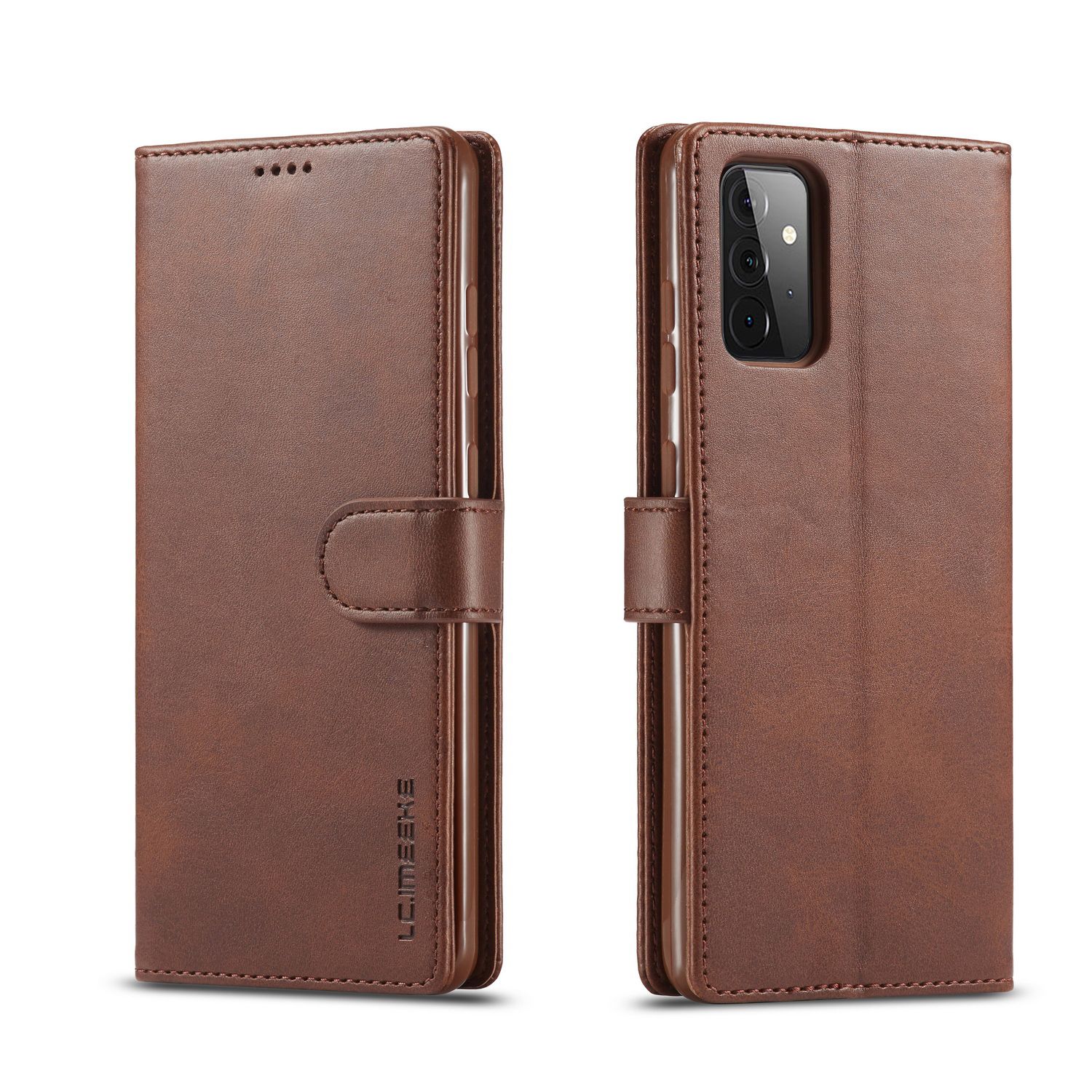 For Samsung Galaxy A72 5G/4G Phone Case PU Leather Magnetic Card Holder Case Shockproof TPU Inner Flip Stand Cover