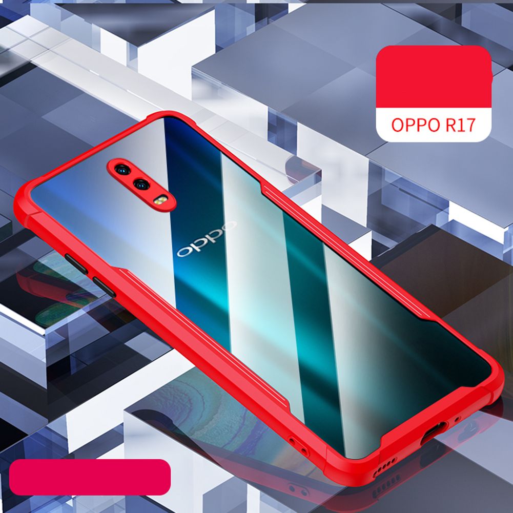 Yfashion pu+pc Protective Case For Oppo Reno4/ Reno4Pro/ R17/ R17Pro Anti-drop All-inclusive Mobile Phone Case color