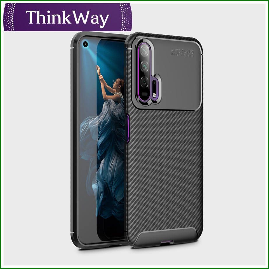 New Carbon Fiber Silicone Soft TPU Slim Back Cover For Nova5i/P20 Lite 2019 & Nova5/Nova5 pro