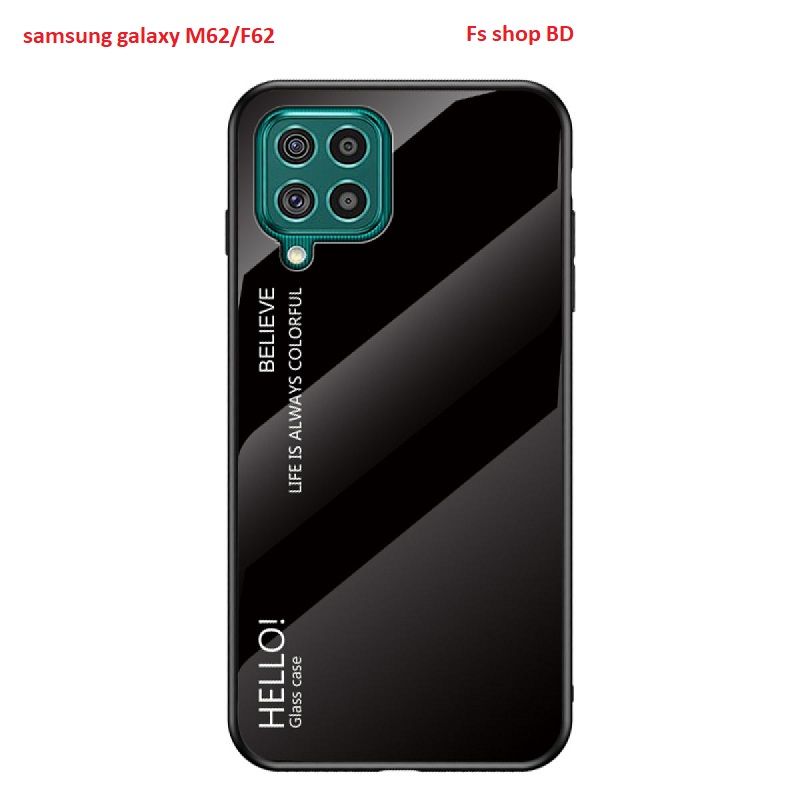 Samsung Galaxy F62/M62 Tempered Glass Thin Shockproof Cover Case