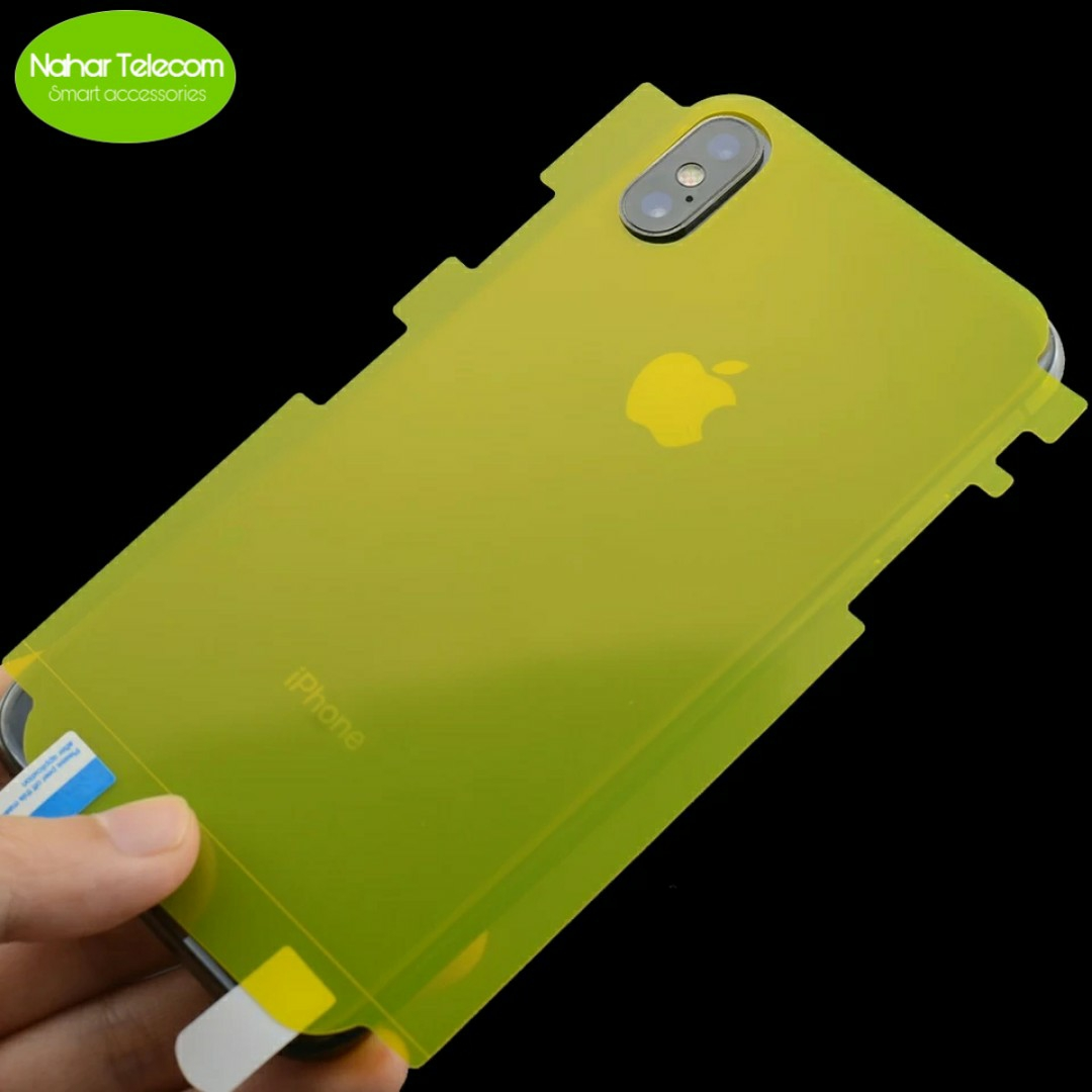 Transparent back protector clear poly For iPhone 8 / 8 plus / 7 / 7 plus / 6 / 6s / 6s plus / X / XS / XS Max