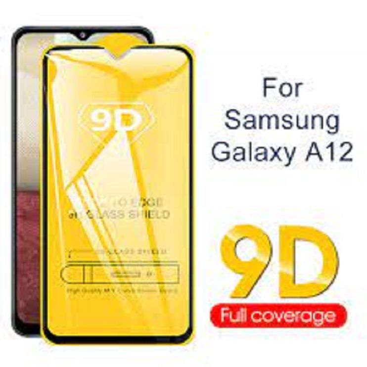 Samsung Galaxy A12 Tempered Glass 11D Full Glue Cover Edge-Edge Anti-Scratch Anti-Fingerprint Tempered Glass Screen Protectors