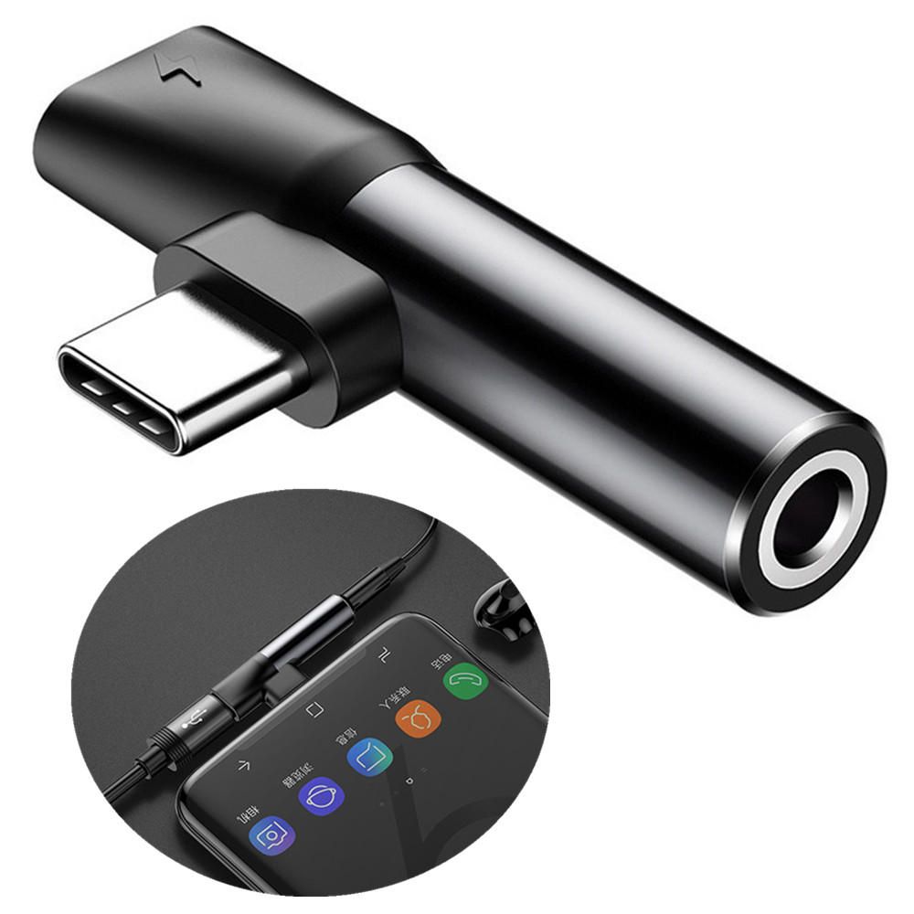 BASEUS L41 Type C Male to Type C + 3.5mm Female Adapter Converter