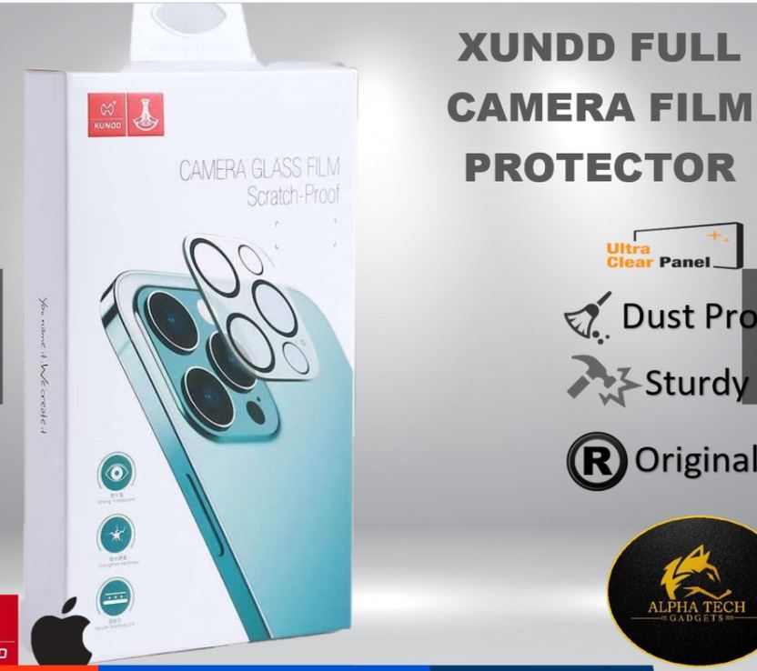 IPHONE 12 Mini / 12 / 12 Pro / 12 Pro Max Case XUNDD A x e Series Full Camera Lens Film Protector