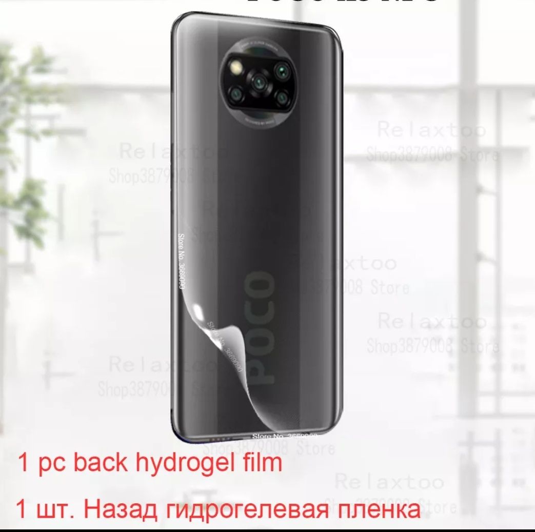 For Xiaomi Poco X3 Transparent back protector clear poly