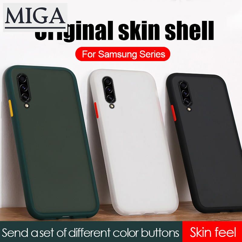 Shockproof Armor Matte Phone Case For Samsung Galaxy A10 A10S A20 A30 A30S A40 A50 A70 A70S M10 M21 M30S Skin Feel Cover Shell