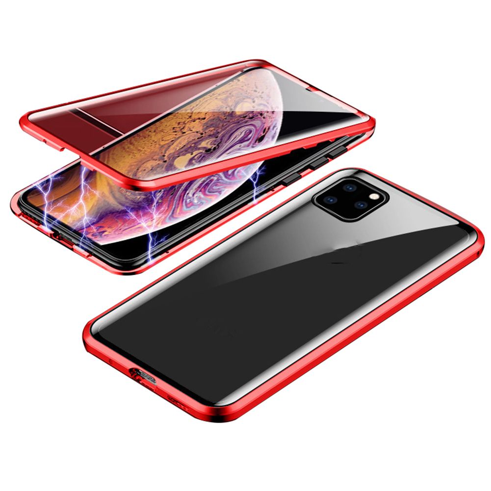 Double-side Tempered Glass Magnetic Phone Case Cover for iPhone 7 8 11 Pro XR