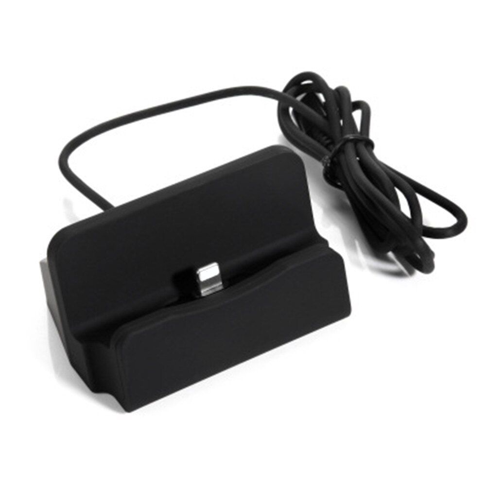 For iPhone X 8 7 6 USB Cable Sync Cradle Charger Base For Xiaomi Android Type C Samsung Stand Holder Charging Base Dock Station
