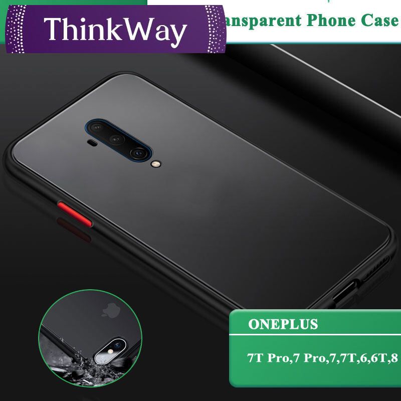 For ONEPLUS 7 Phone Case,ONEPLUS 7T Phone Case,ONEPLUS 6 6T 7 7T PRO 8 Phone Case Matte Transparent Shockproof Casing Hybrid Silicone Clear Soft Back Cover ZSMS-01