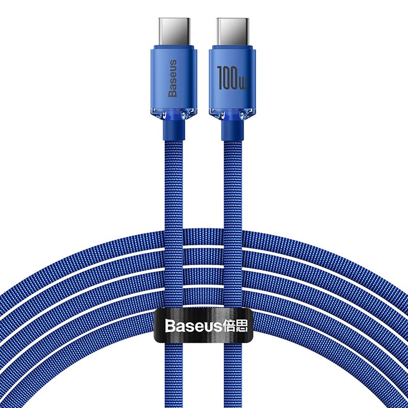Baseus Type-C to Type-C 100W Crystal Shine Series Fast Charging Data Cable | 1.2m