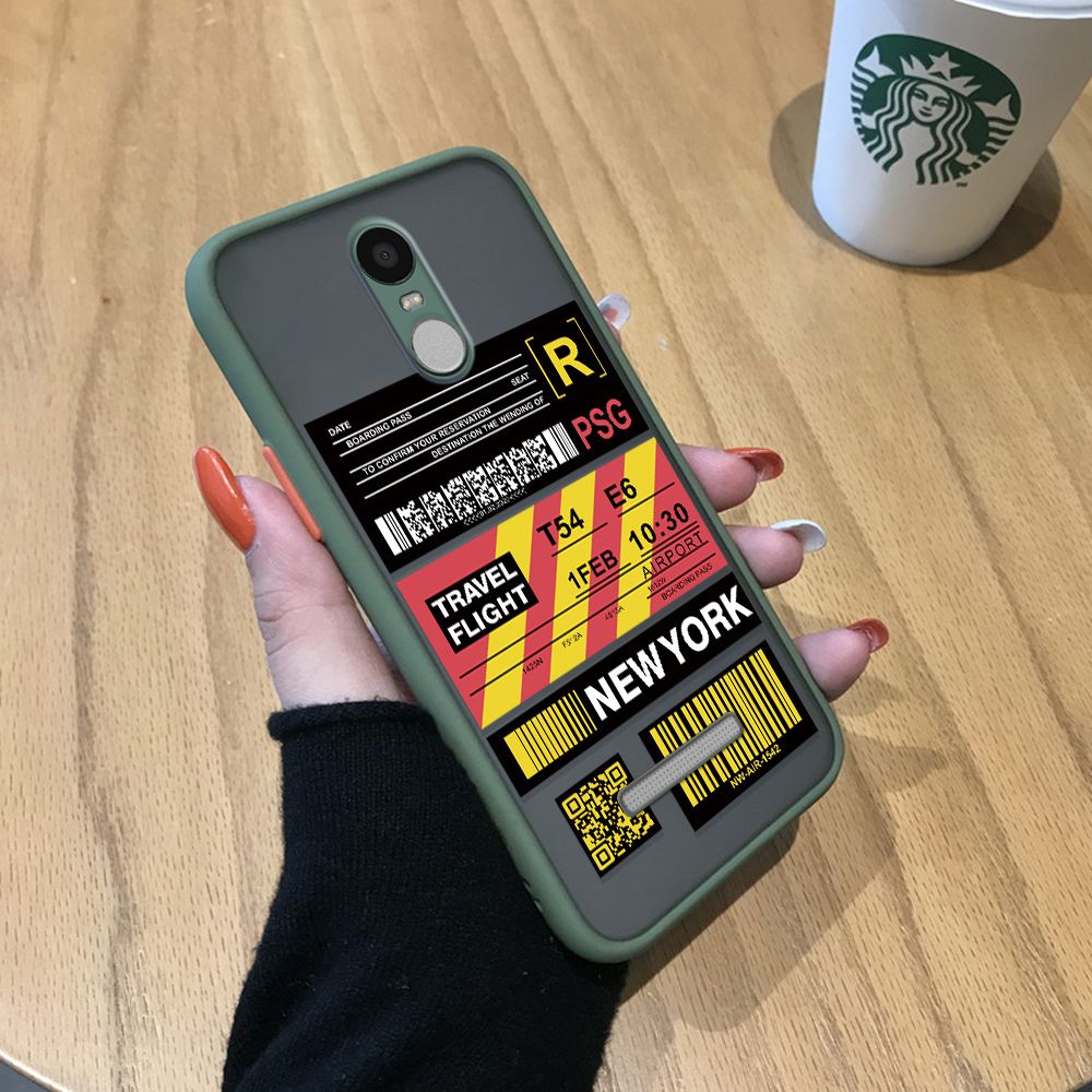 Jizetin for Redmi Note 3 Back Cover Stripe Air Ticket Mobile Phone Case Ultra Thin Full Lens Protection Phone Case for Boy
