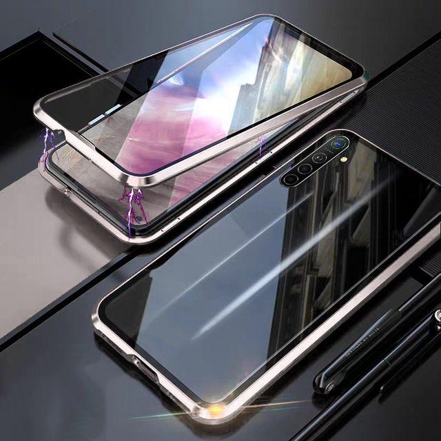 Suitable for Huawei P20 P30 P40 Pro Mate 20 30 40 Lite double-sided high-definition glass magnetic mobile phone case 360 degree full protective case