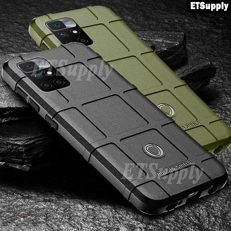ETSupply For Redmi 10 Luxury Silicone Shockproof Phone case cover Soft Carbon Fiber Anti-knock For Redmi10 Back Cover