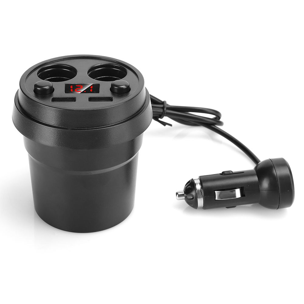 Fast Dual Port USB Car Charger Mobile With Smart LED Display
