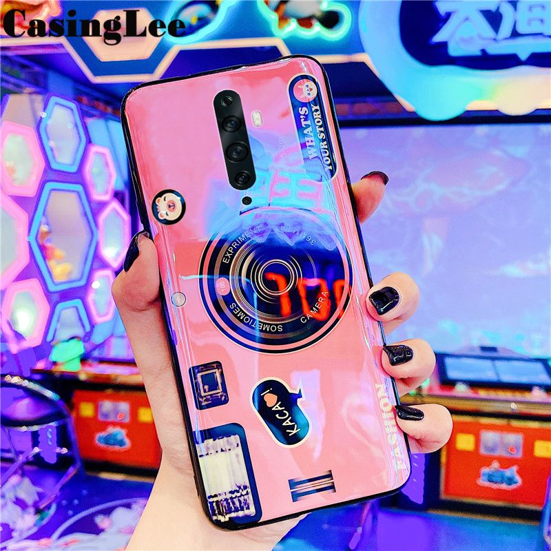 Protect Cover For OPPO Reno 2F Case Shockproof Blu-ray Cute Camera Cartoon Design Silicone Phone Cases For OPPO Reno2 F Back Cover For girls and Boys
