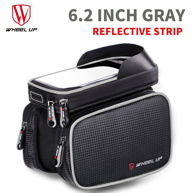 WHEEL UP 6.2inch Upgrade Waterproof Bike Phone Holder Front Top Tube Screen touch Bicycle cycling Fram Phone Bag