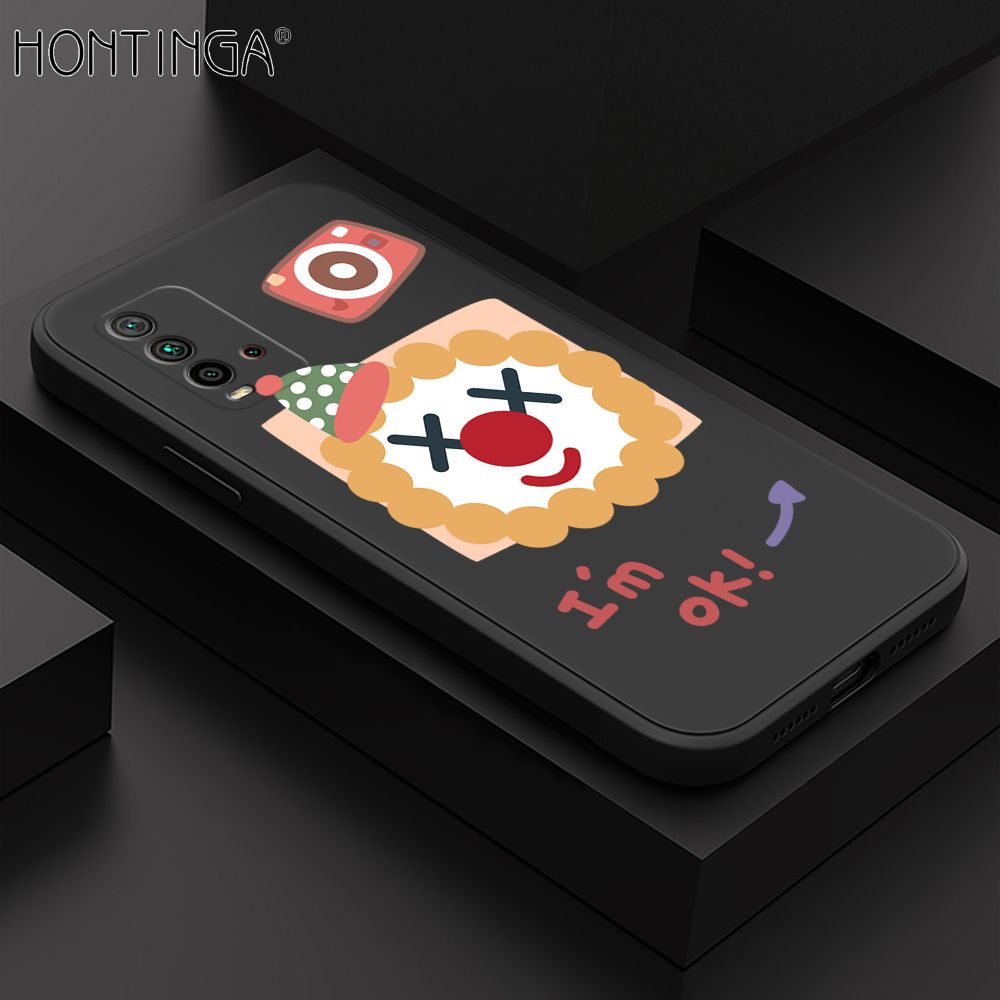Hontinga for Redmi 9T / Redmi 9 Power Case New Cartoon Joker Phone Case Phone Case Soft Square Edge Silicone Cases Full Lens Cover Shockproof Protection Cover