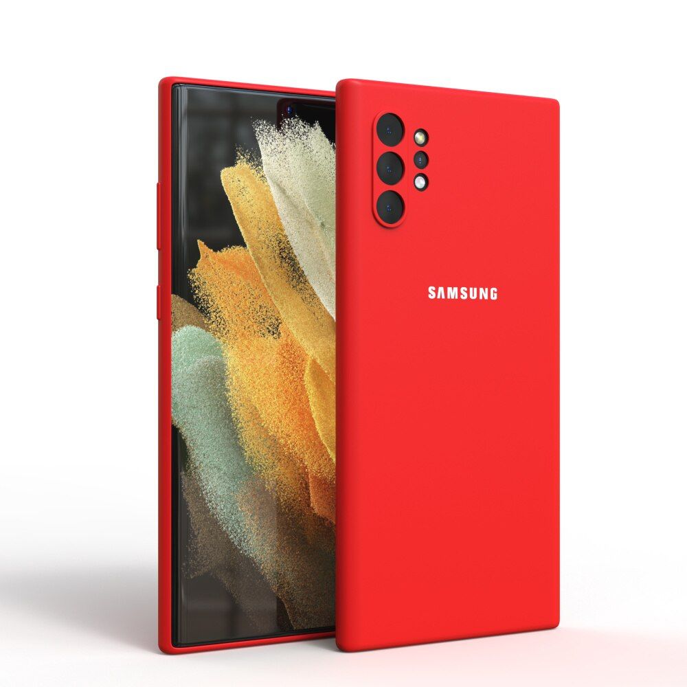 Samsung Galaxy Note 10 Plus Note10 Case Silky Silicone Cover Soft Touch Back Protective Housing For Note 10 Lite Note10 Pro A81