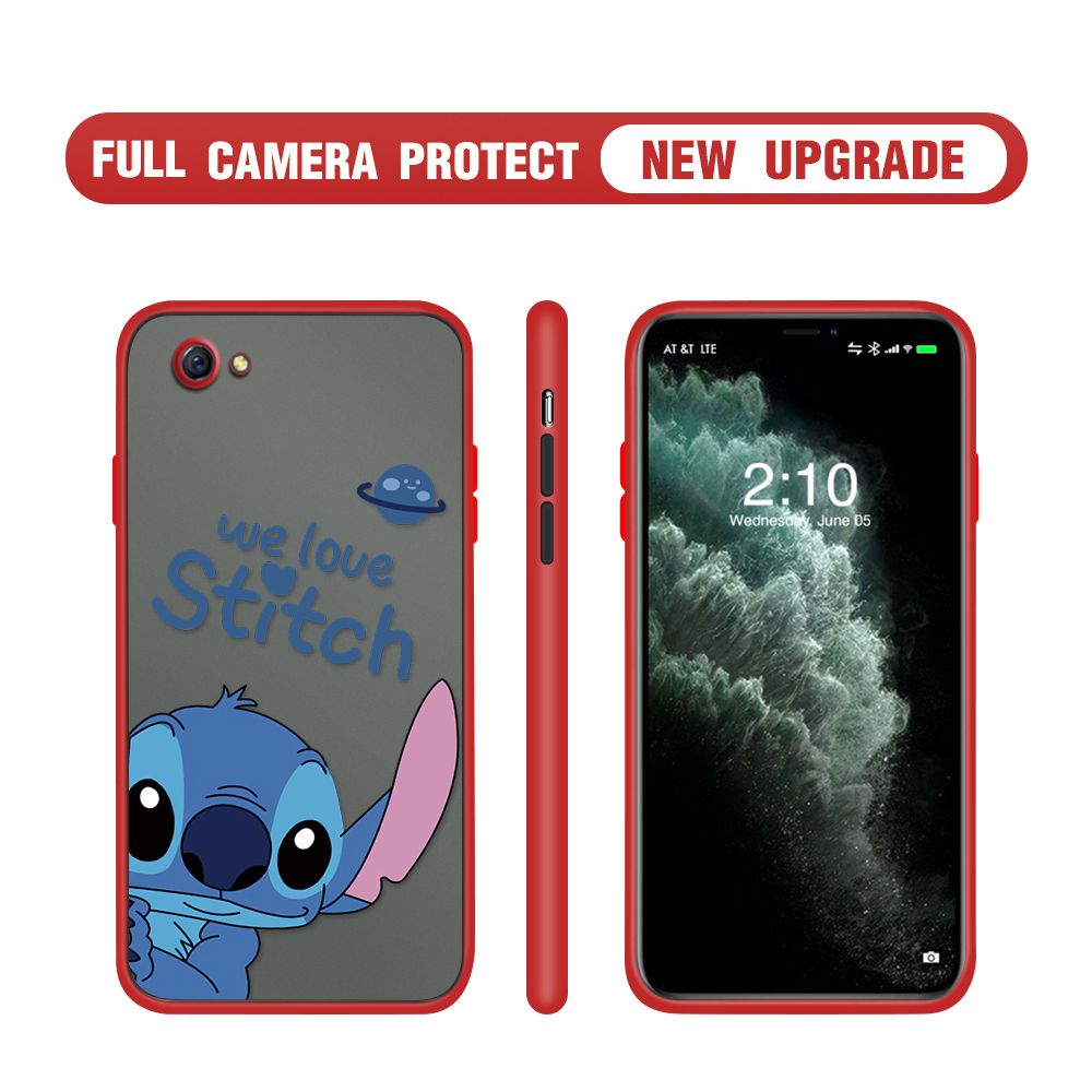 Hontinga for OPPO R9S Case Cute Cartoon Cases Edge Frosted Transparent Phone Cover
